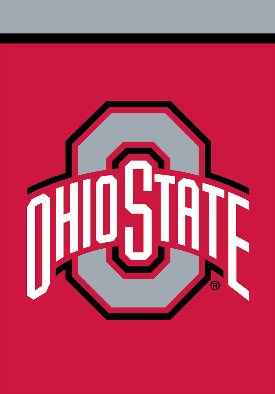 Ohio State Buckeyes Garden Flag