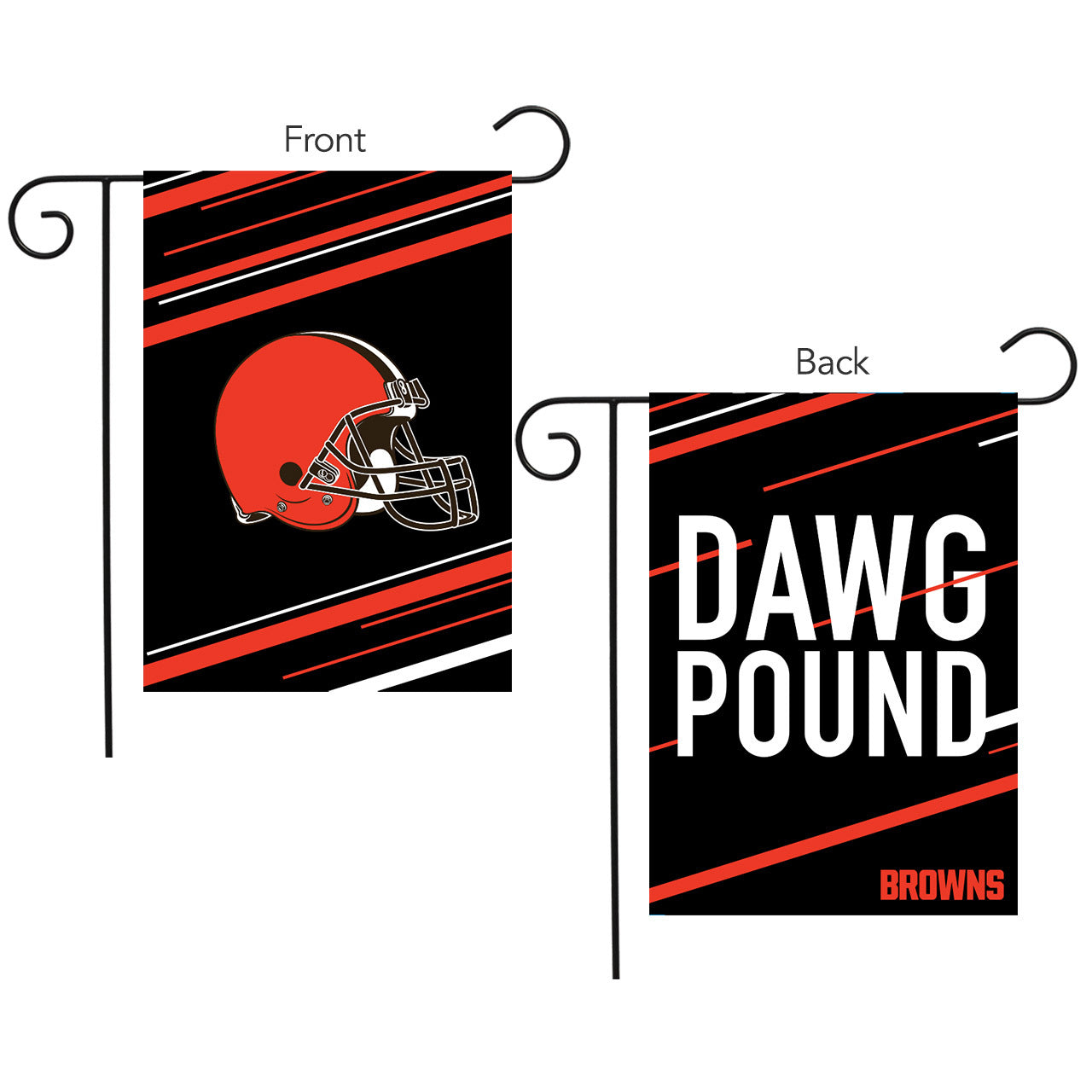 Cleveland Browns Slogan Garden Flag