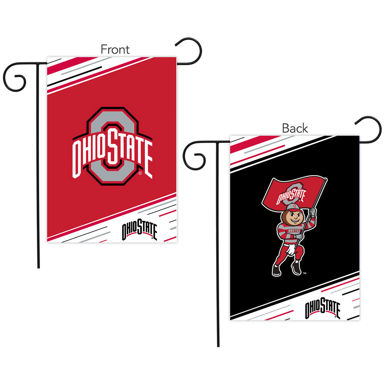Ohio State University Double-Sided Garden Flag