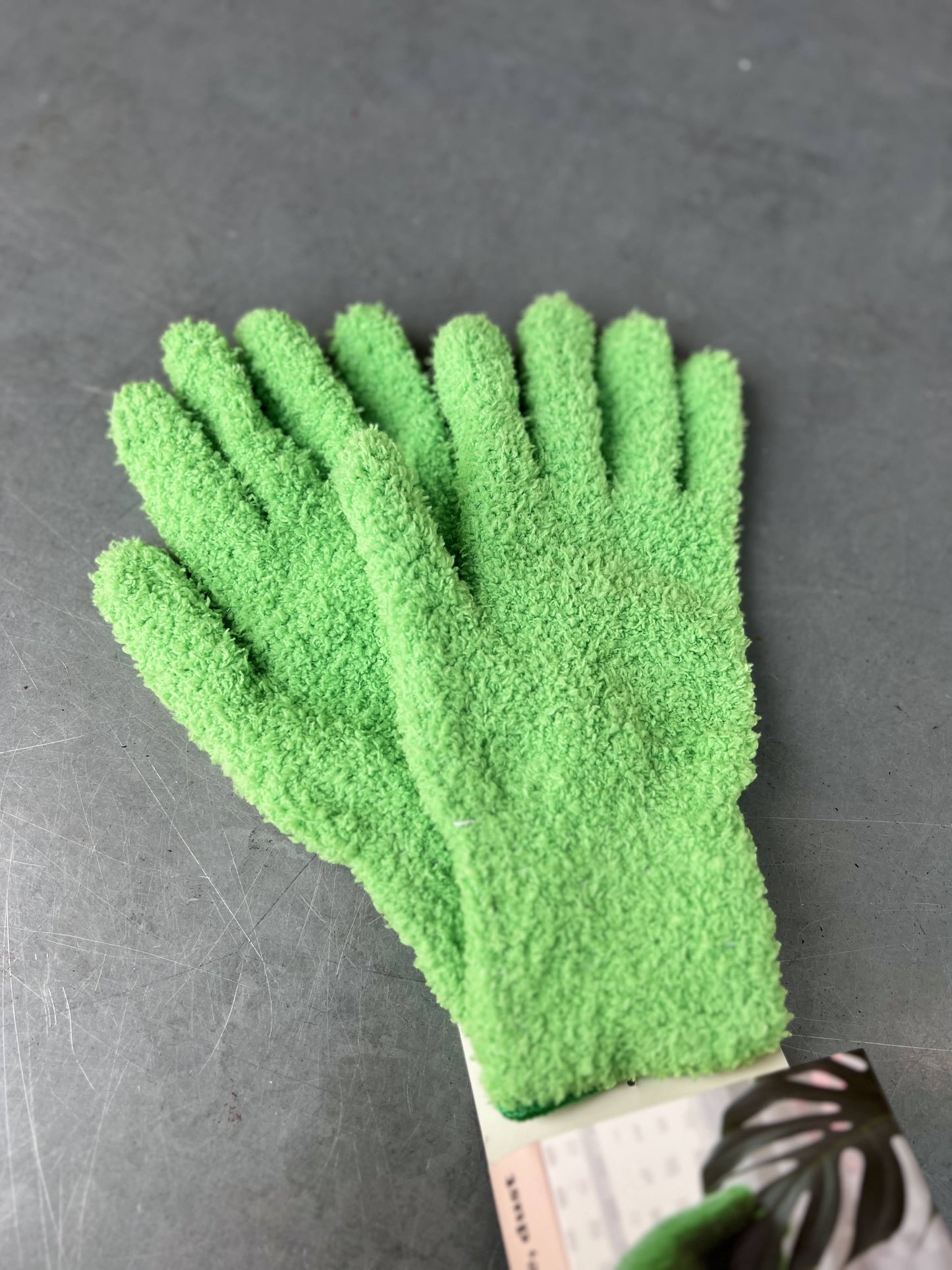 Microfiber Leaf Shining Gloves