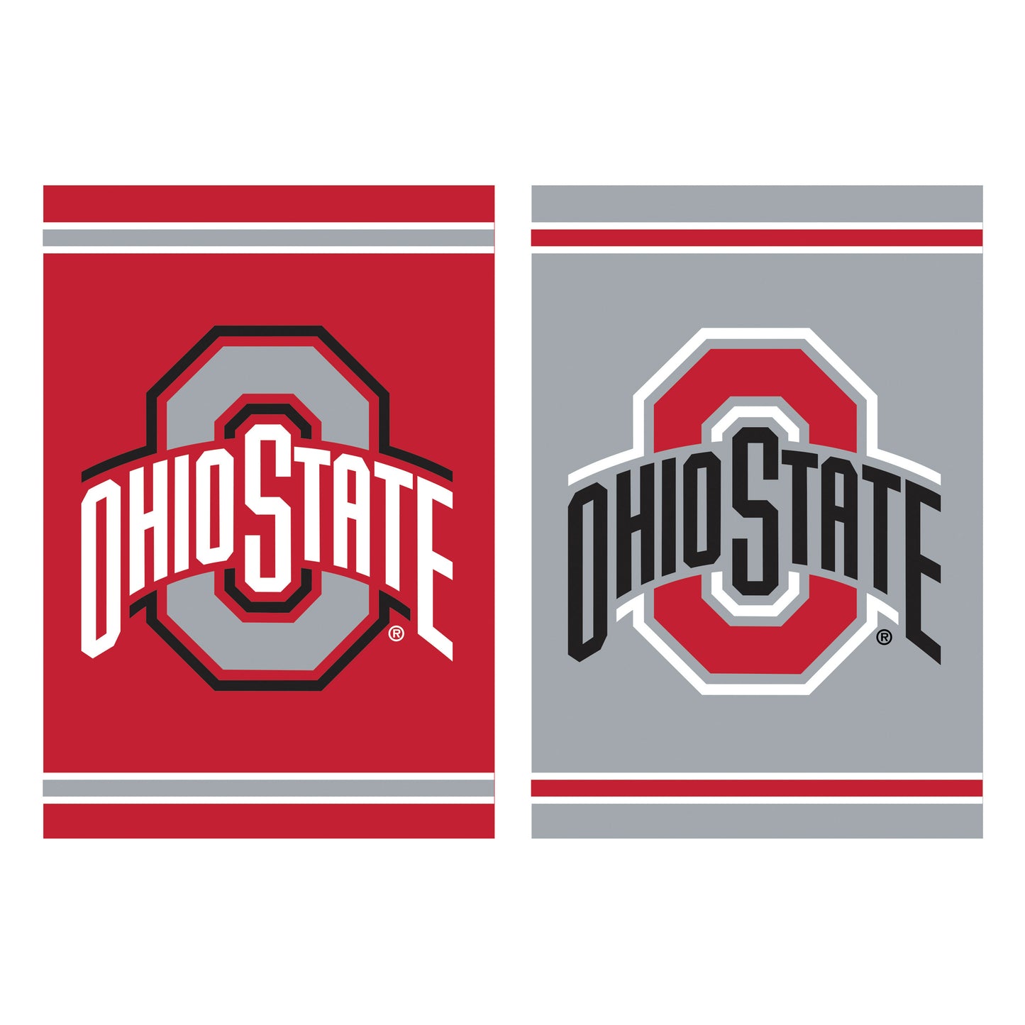 Ohio State University Embossed Suede Garden Flag