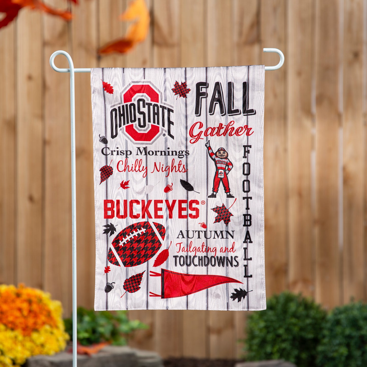 Ohio State University Fall Garden Flag