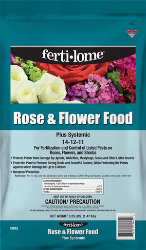Rose and Flower Food w/Systemic Insecticide-3.25lb