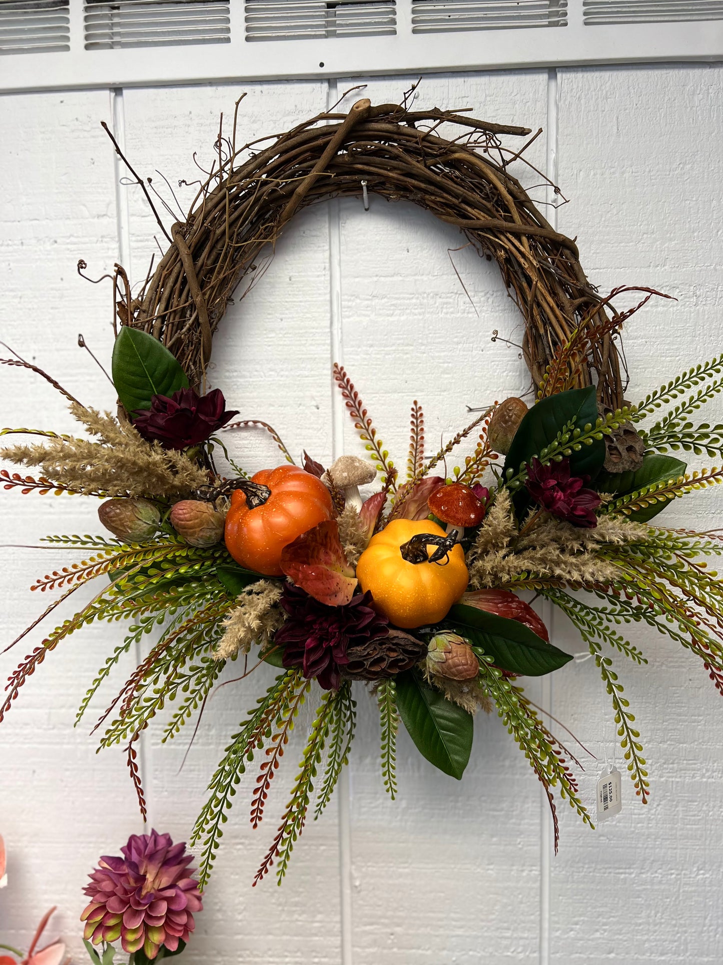 Pumpkins, Acorns, & Mushrooms Wreath