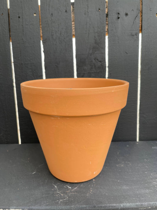 8" Standard Terra Cotta Clay Pot