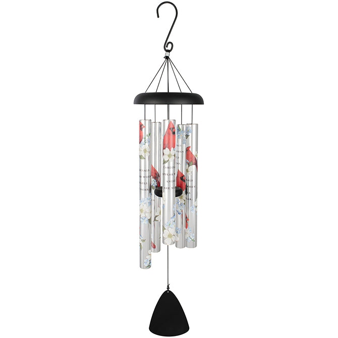 38" Picturesque Sonnet Chime - "Cardinals Appear"