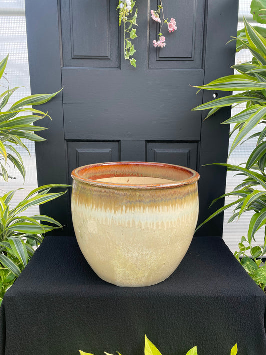 13.75" Beige Radiance Planter