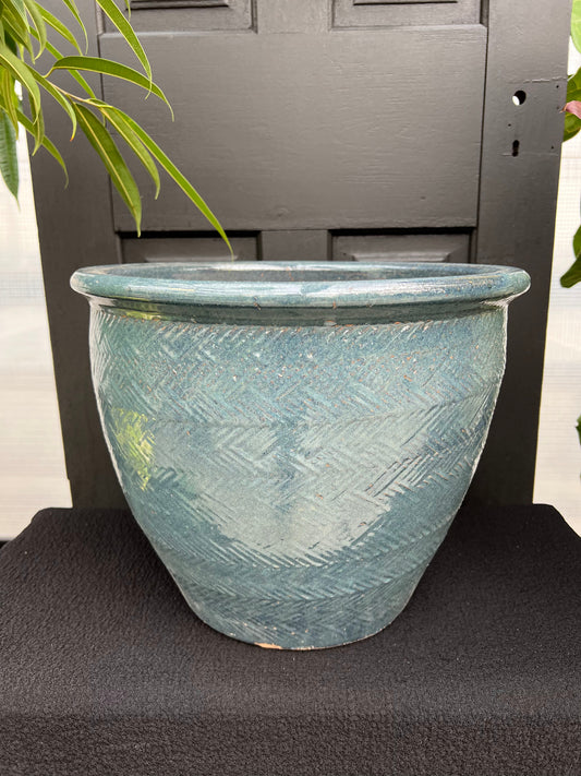 15" Blue Futhara Basket Planter