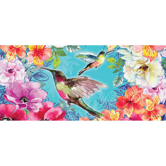 Bright Flowers & Hummingbirds Sassafras Switch Mat