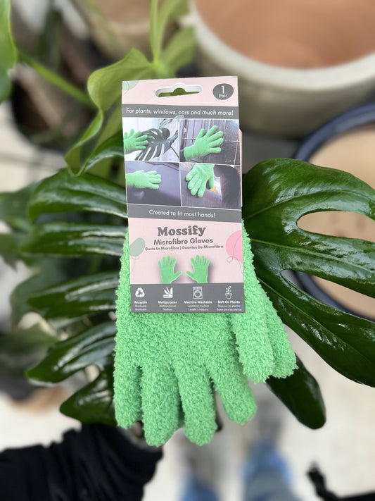 Microfiber Leaf Shining Gloves