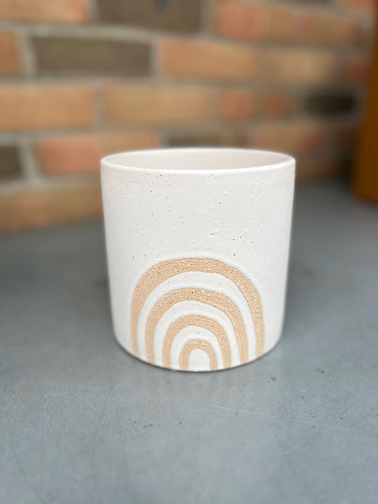 5.3" Lasco Arches Planter - White
