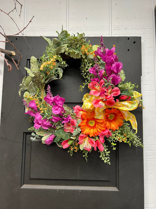 Purple & Orange Wreath