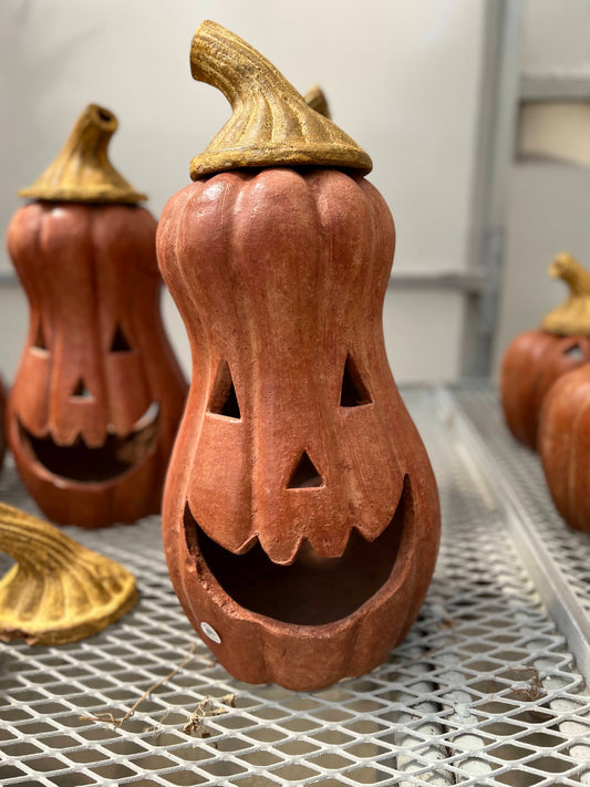 Tall Pumpkin Lantern 23.5"