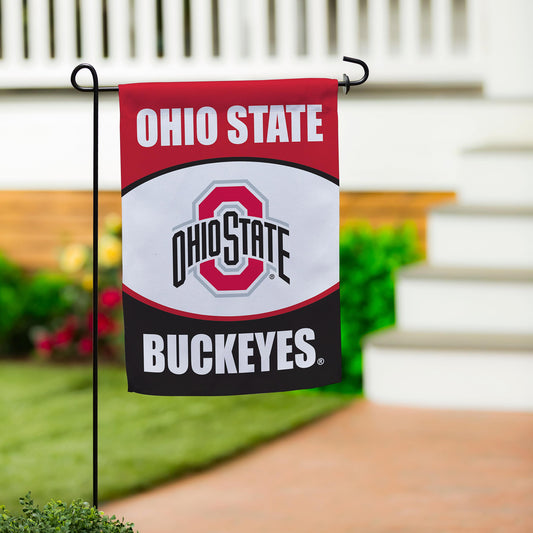 Ohio State University Suede Garden Flag