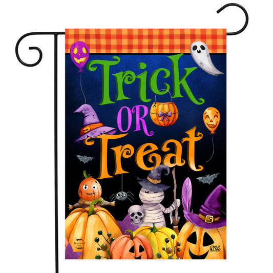 Trick or Treat Party Double Sided Garden Flag