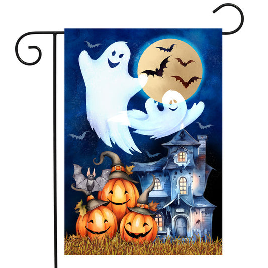 Halloween Haunting Garden Flag