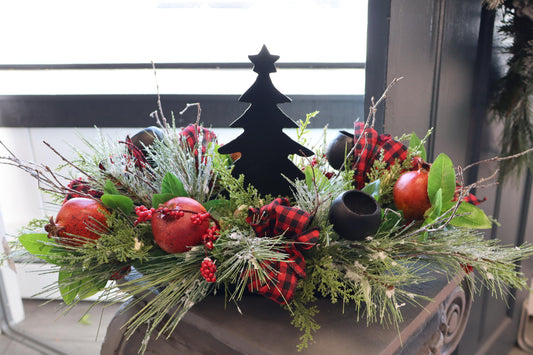 Black Tree & Pomegranates Centerpiece