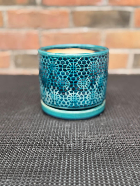 5" Amelia Cylinder - Turquoise