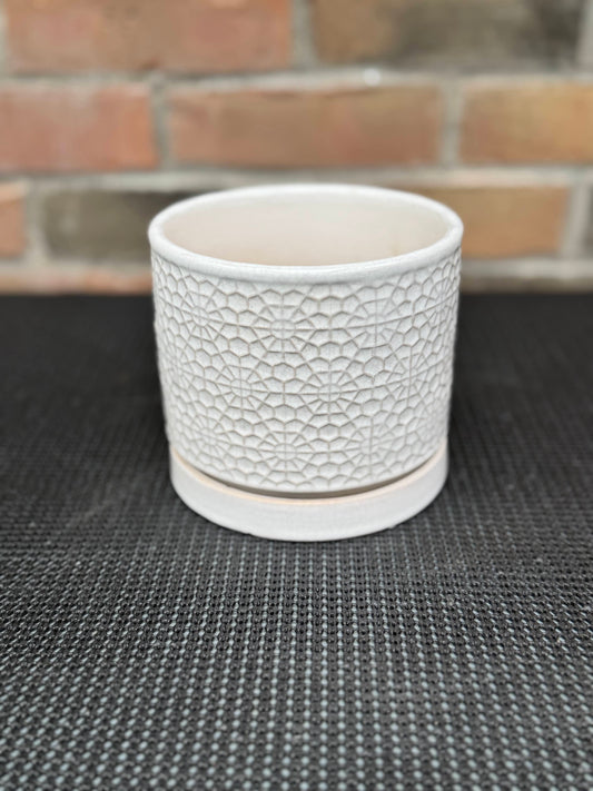 5" Amelia Cylinder - White