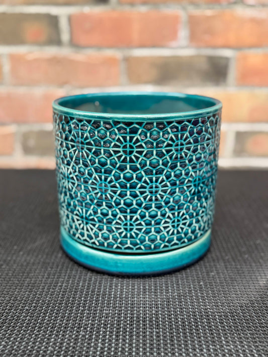7.25" Amelia Cylinder - Turquoise