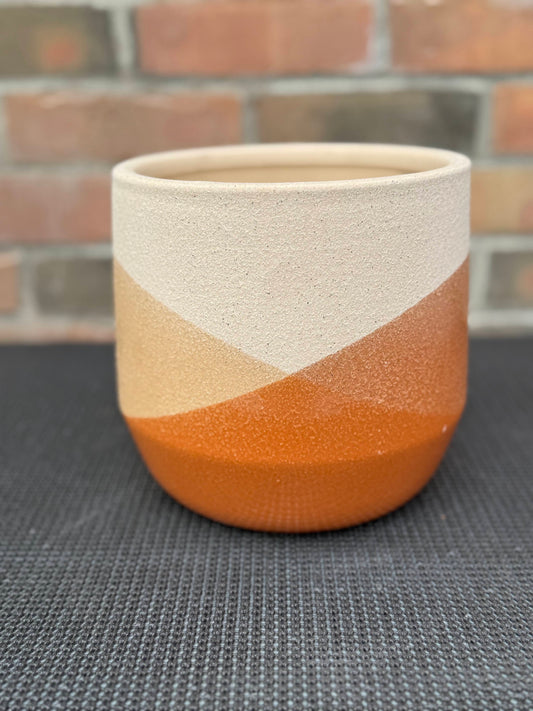 7" Iscoceles Pot - Orange