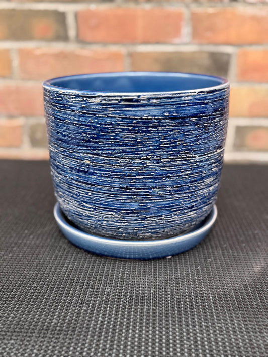 8" Naomi Planter - Blue