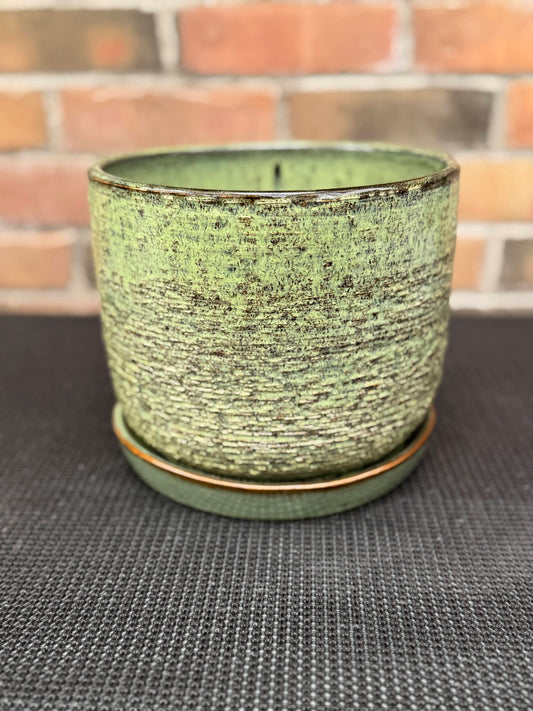 8" Naomi Planter - Green