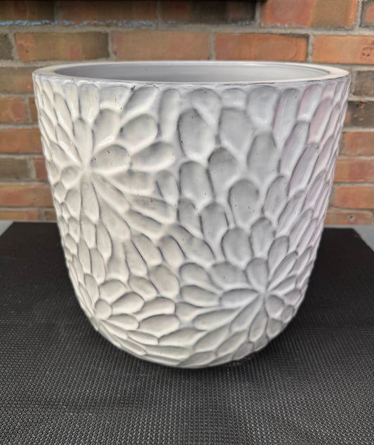 14.75" Fauna Planter - White