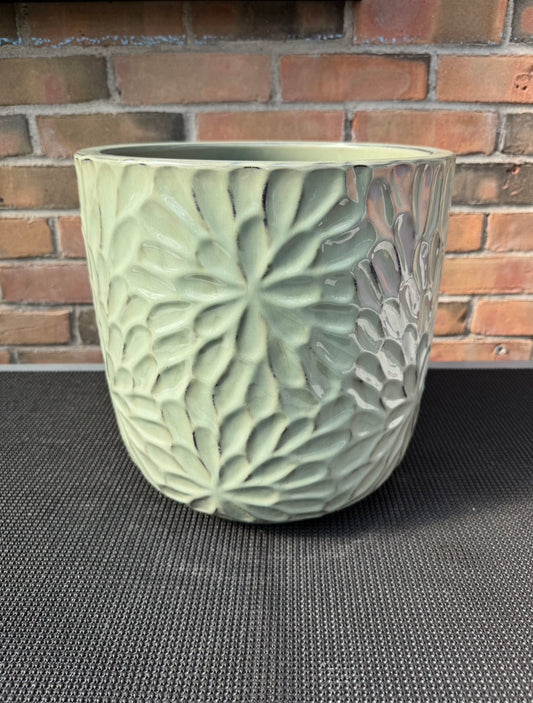 12.25" Fauna Planter - Chalk Green