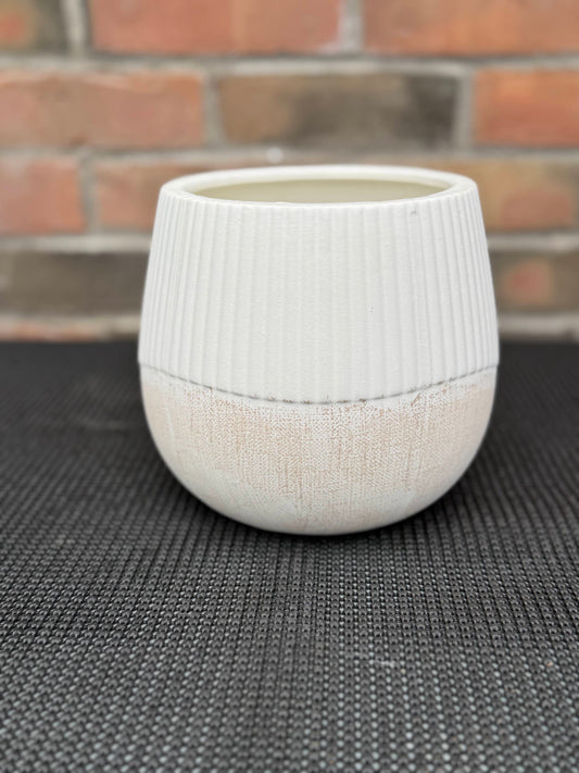 6" Linear Carved Planter