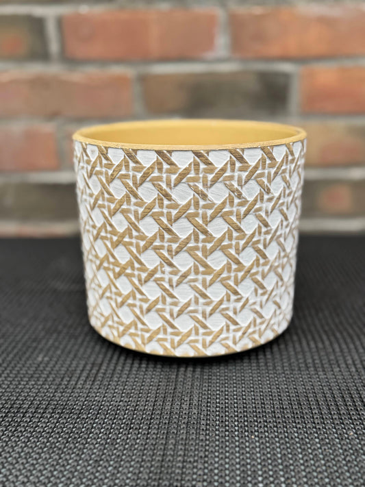 6" Basket Weave Planter