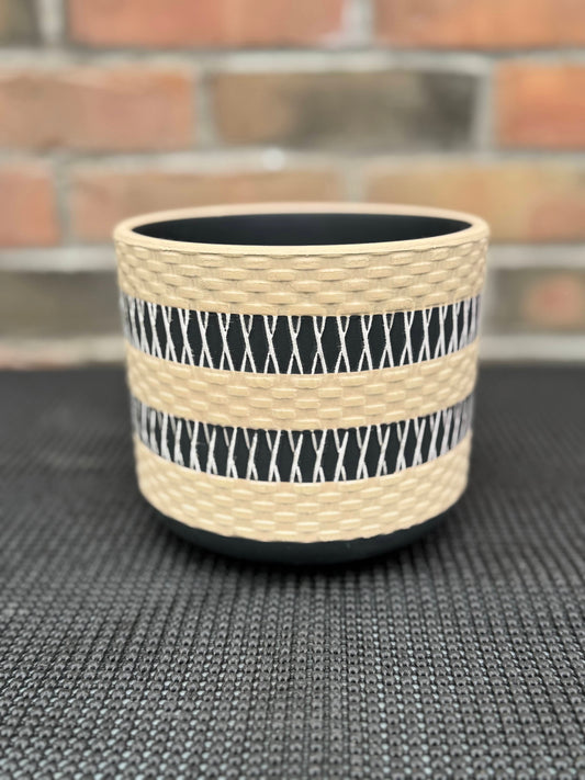 5" Woven Basket Planter