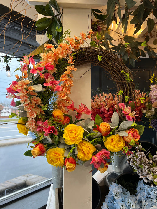 Yellow & Pink Wreath