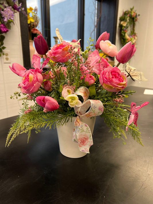 Pink Butterfly Tabletop Design