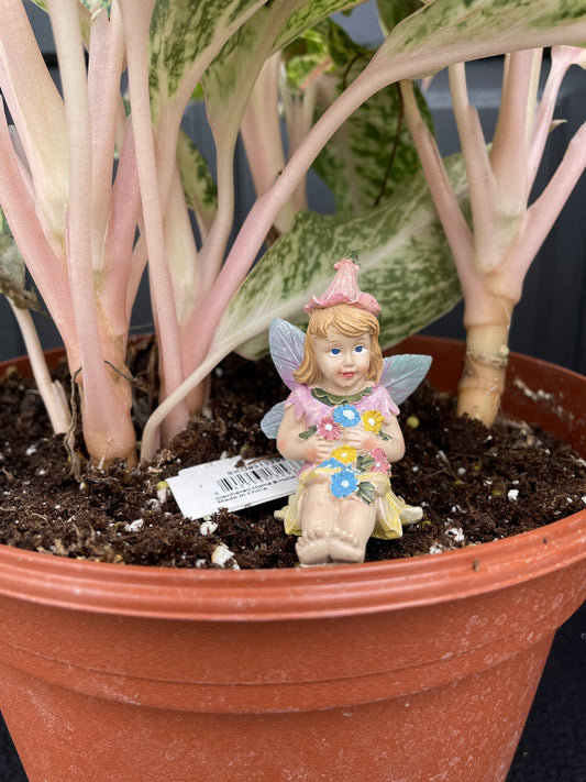 Sitting Fairy with Flowers