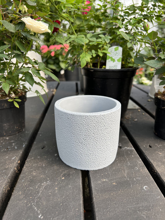 3.94" Round Cement Planter