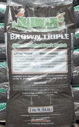 Triple Brown Mulch - 2 CF Bag