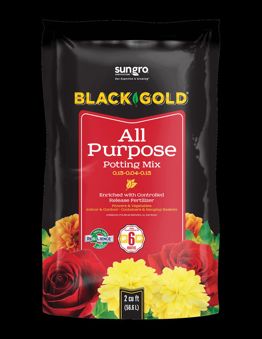 Black Gold® All Purpose Potting Mix - 2 Cubic Foot