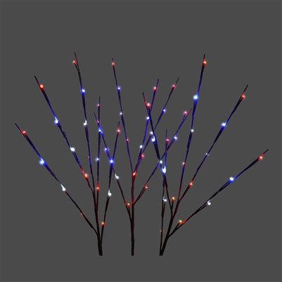 Patriotic LED Twigs - Set of 3